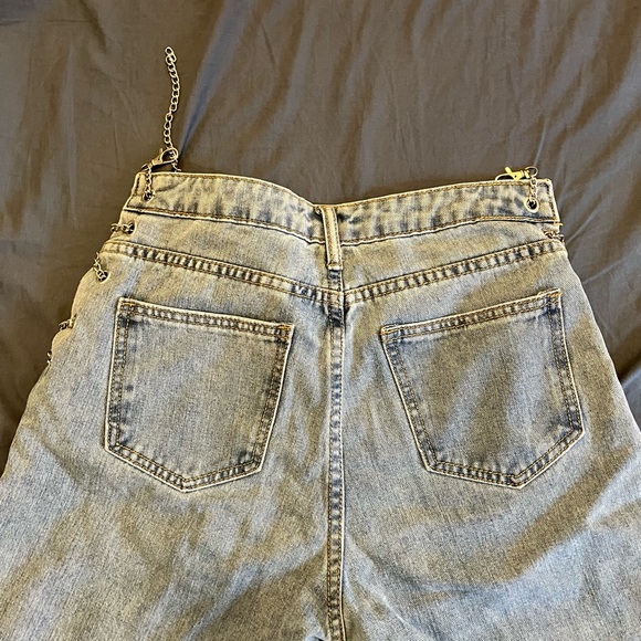 Chain side lace-up jeans - Colorful Natalie - Picture 5 of 6